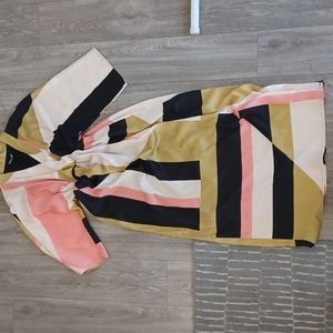 Abstract Print Dress made in italy